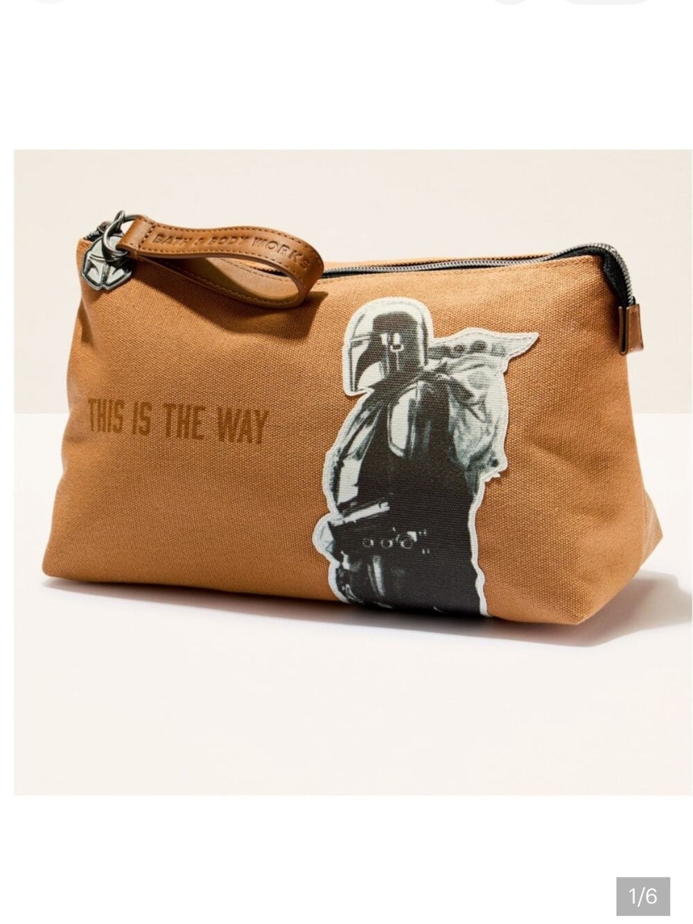 Bath & Body Works Mandalorian 'This Is The Way' Dopp kit canvas bag